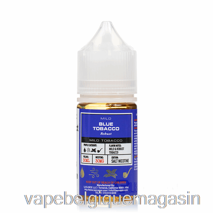 Vape Belgique Tabac Bleu - Série Sel Bsx - 30ml 50mg